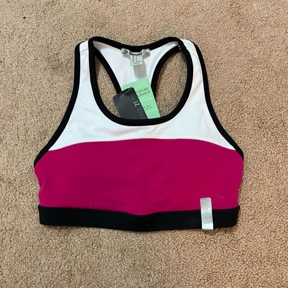 Forever 21 Other - Forever 21 Pink & White Sports Bra
